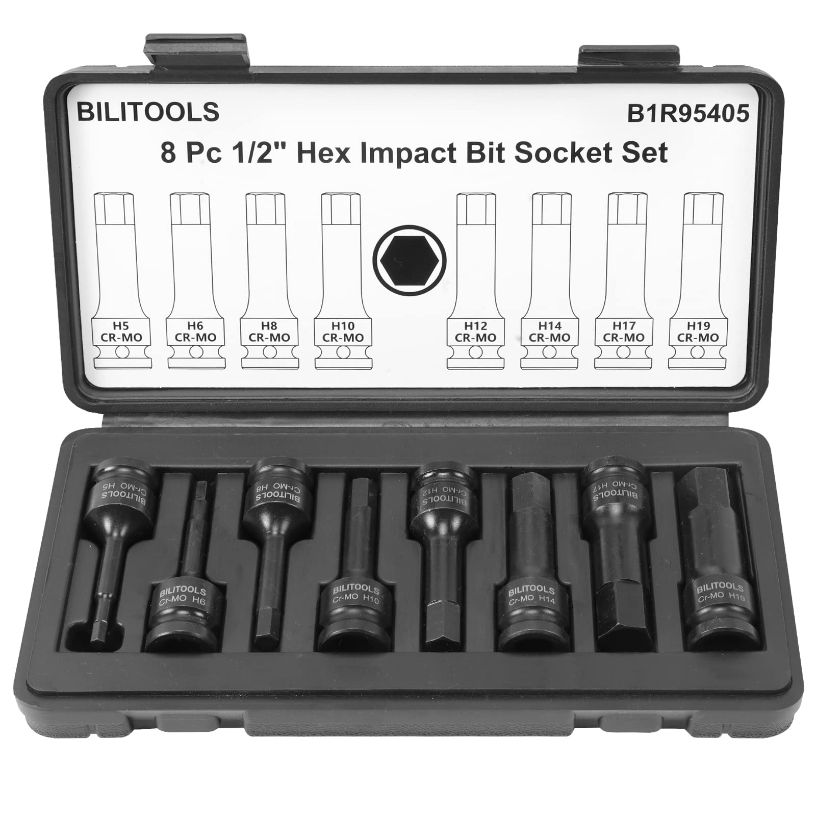 مجموعه سوکت ضربه گیر شش گوش 1/2 اینچی BILITOOLS