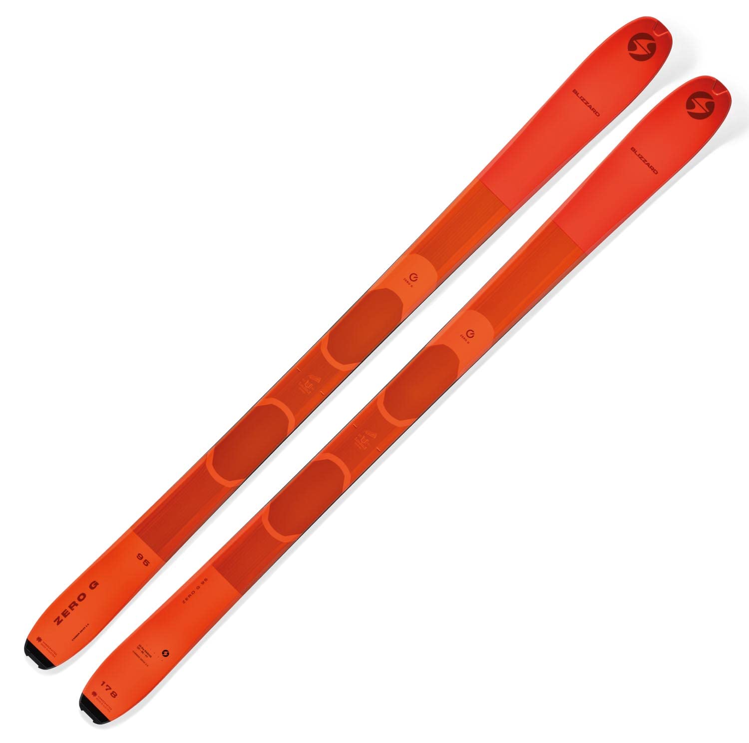 Ski Blizzard Zero G095 ski touring 171cm Camber Rocker 2023 - بدون بند (تخت)