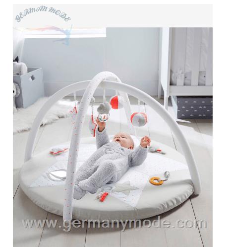 تشک پارک بازی و فعالیت کودک ورت فرانسه Vertbaudet Baby Activity-Decke Sternenregen - weiß bedruckt