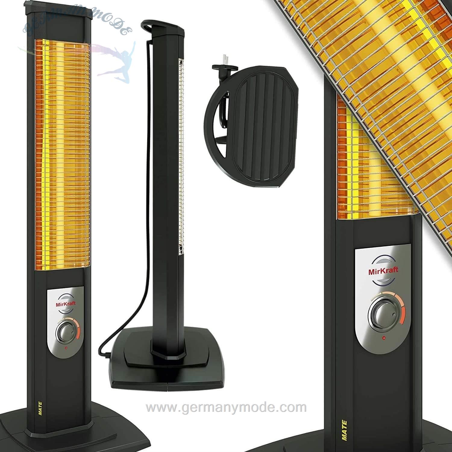 بخاری مادون قرمز کربنی میرکرافت MirKraft Heizgerät Standheizstrahler 2500 W Terrassenstrahler infrarot