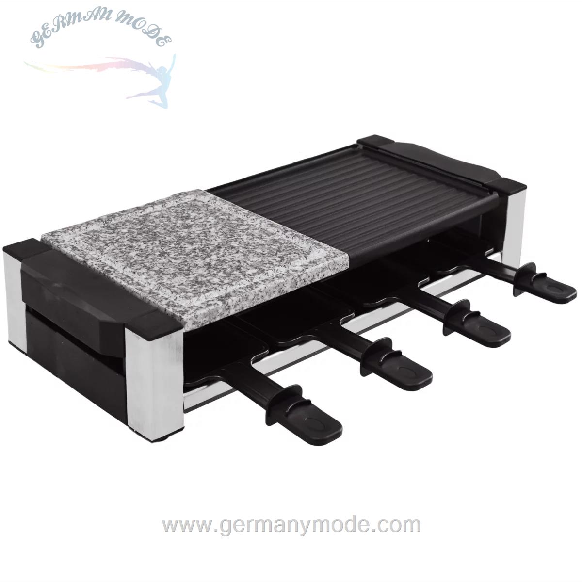 گریل راکلت پز سینتروکس آلمان Syntrox Germany Raclette Grill Davos für 8 Personen mit geteilter Platte