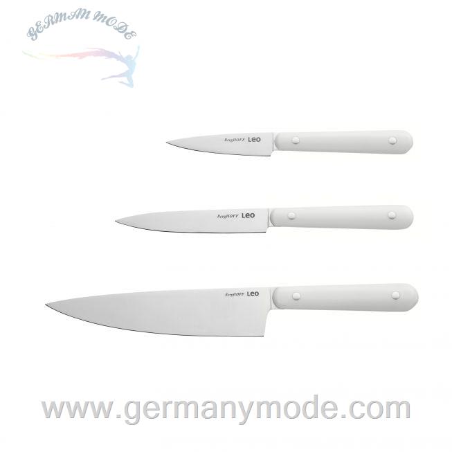 ست چاقو آشپزخانه 3 پارچه برگهف بلژیک Berghoff 3 tlg. Einstiegs-Messerset Spirit - Leo