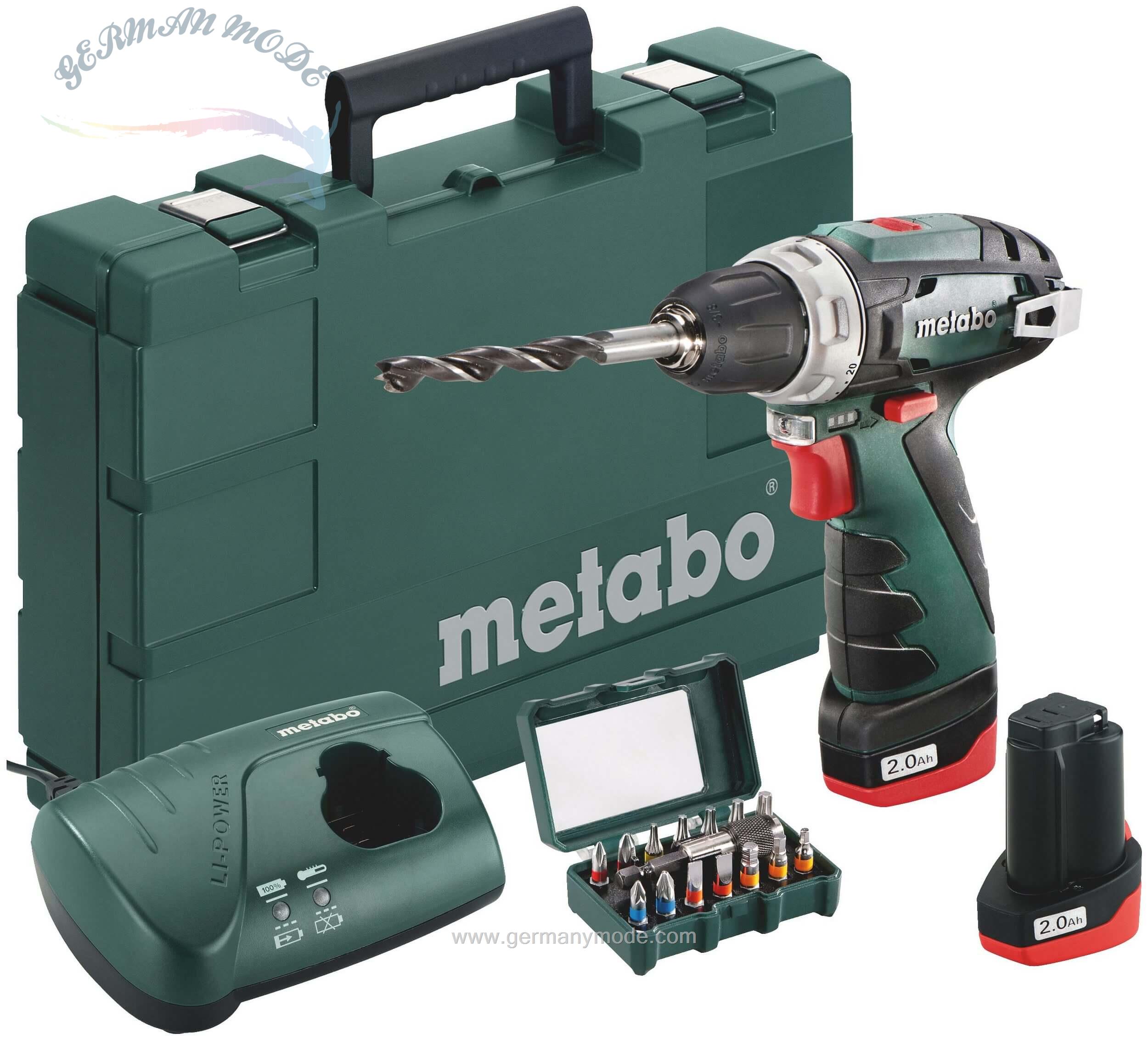 دریل پیچ گوشتی شارژی متابو مدل metabo PowerMaxx BS