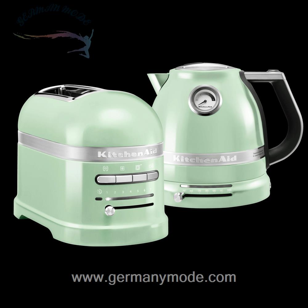 ست کتری برقی و توستر اتومات کیچن اید آمریکا KitchenAid ARTISAN FRÜHSTÜCKSSET-TOASTER FÜR 2 SCHEIBEN/Pistazie