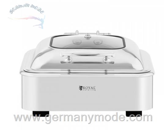 ظرف شفینگ دیش مربع رویال کترینگ آلمان Chafing Dish - GN 2/3 - Royal Catering - 5,3 L - Sichtfenster 10012401
