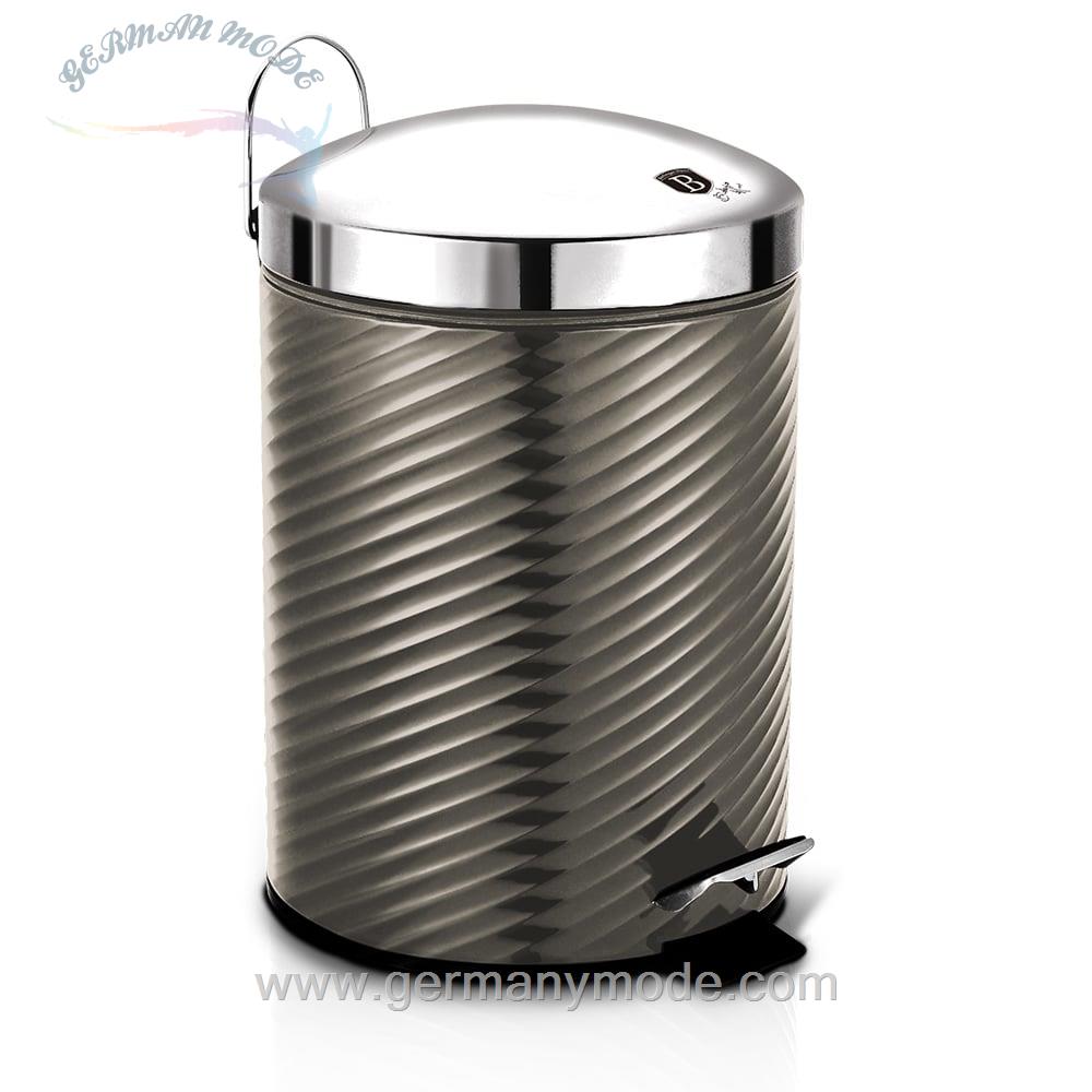 سطل زباله پدالی 12 لیتری برلینگر هاوس مجارستان BERLINGER HAUS PEDAL BIN 12L BH/6427 CARBON