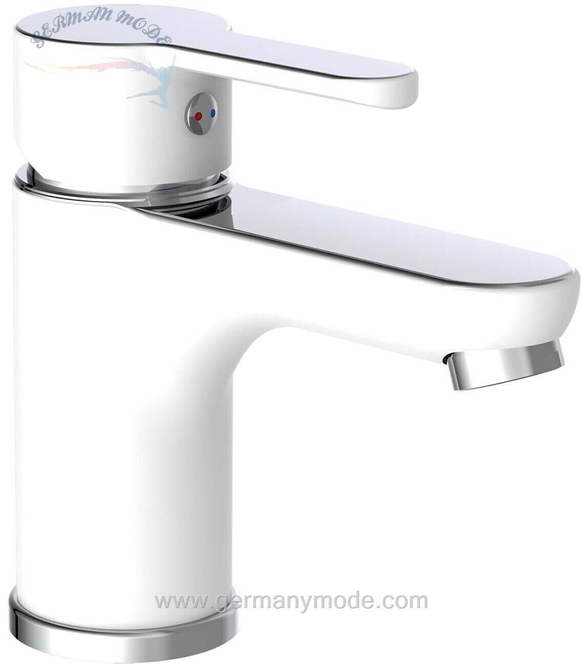 شیر مخلوط روشویی پایه کوتاه ایسل Eisl Diziani weiß chrom