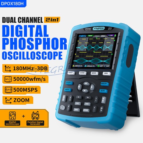 خرید از ایبی - تستر سیگنال ژنراتور دو کاناله اسیلوسکوپ دیجیتال دستی FNIRSI DPOX180H