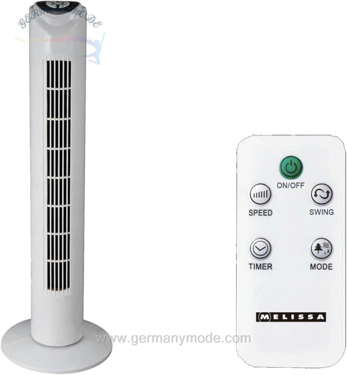پنکه برقی ایستاده ملیسا MELISSA Turmventilator 16510108 Turm-Ventilator mit Fernbedienung
