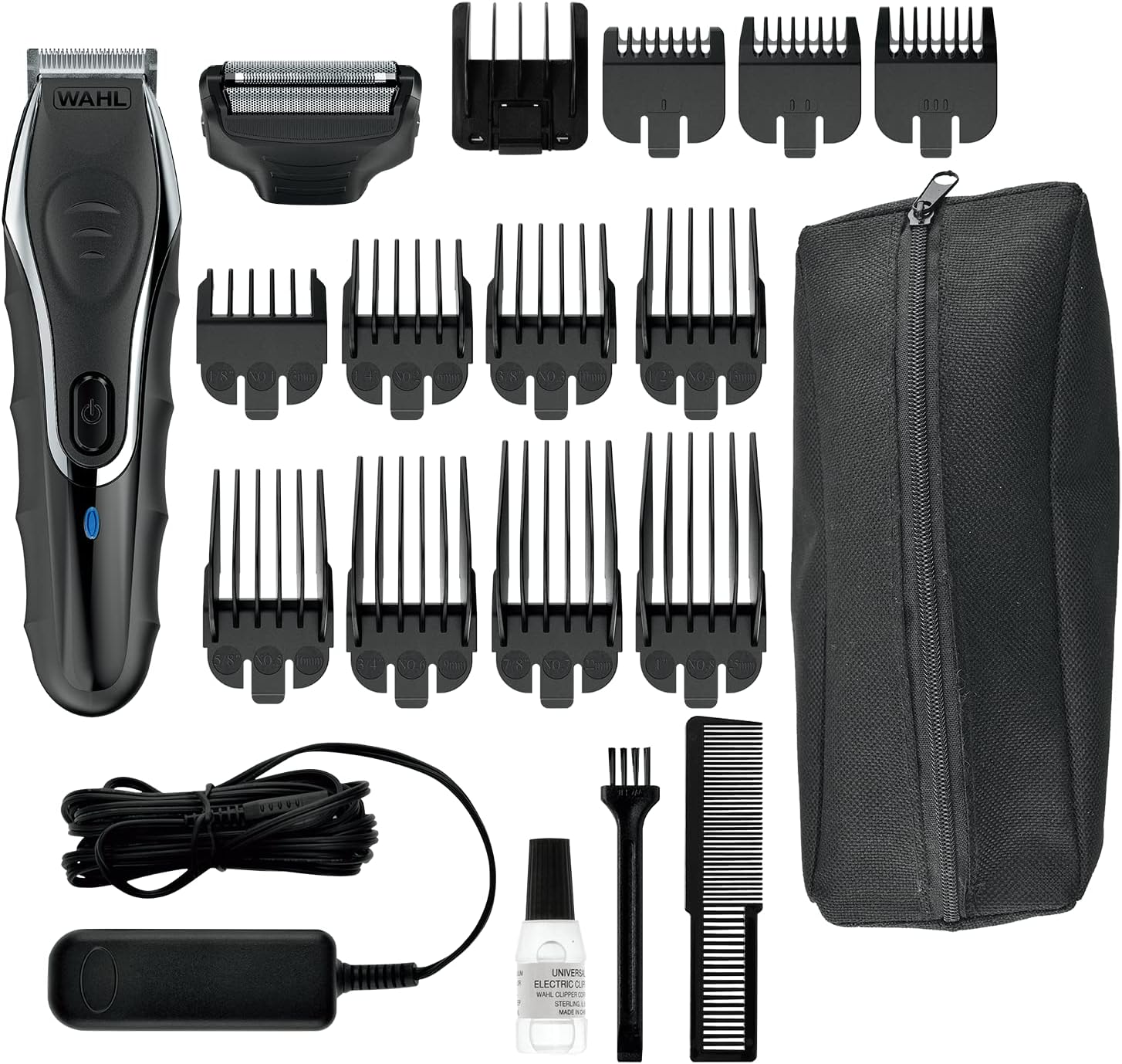 ماشین اصلاح وال آمریکا Wahl Aqua Groom، اصلاح کننده مو مردانه، اصلاح کننده ریش و بدن برای مردان، ته ریش، کاملا قابل شستشو، برش فوق العاده نزدیک، نظافت مردانه، ضد آب
