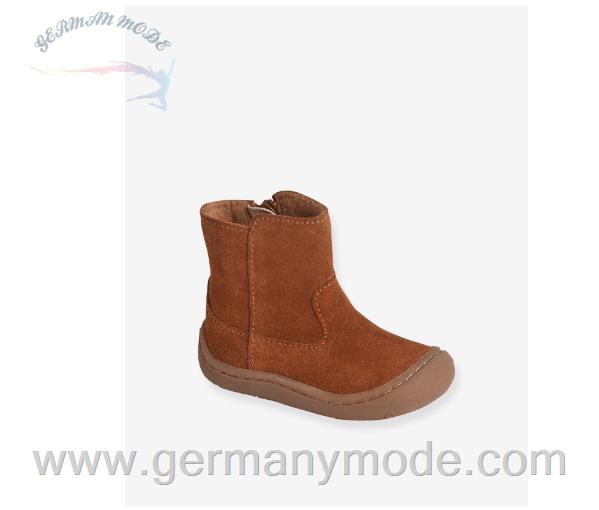 نیم بوت کودک ورت فرانسه Vertbaudet Mädchen Baby Krabbelschuhe - braun