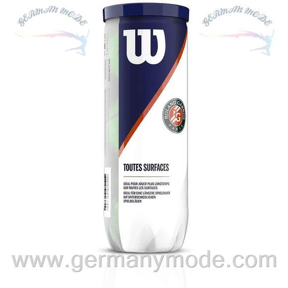 توپ تنیس 3 عددی ویلسون آمریکا WILSON ROLAND GARROS ALL COURT 3 STÜCK