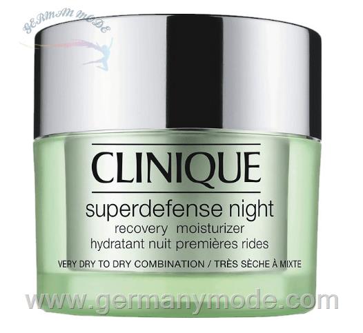 کرم شب جوانساز مخصوص پوست خشک و خیلی خشک کلینیک آمریکا Clinique Superdefense Night Recovery Moisturizer sehr trockene bis trockene Haut 50ml