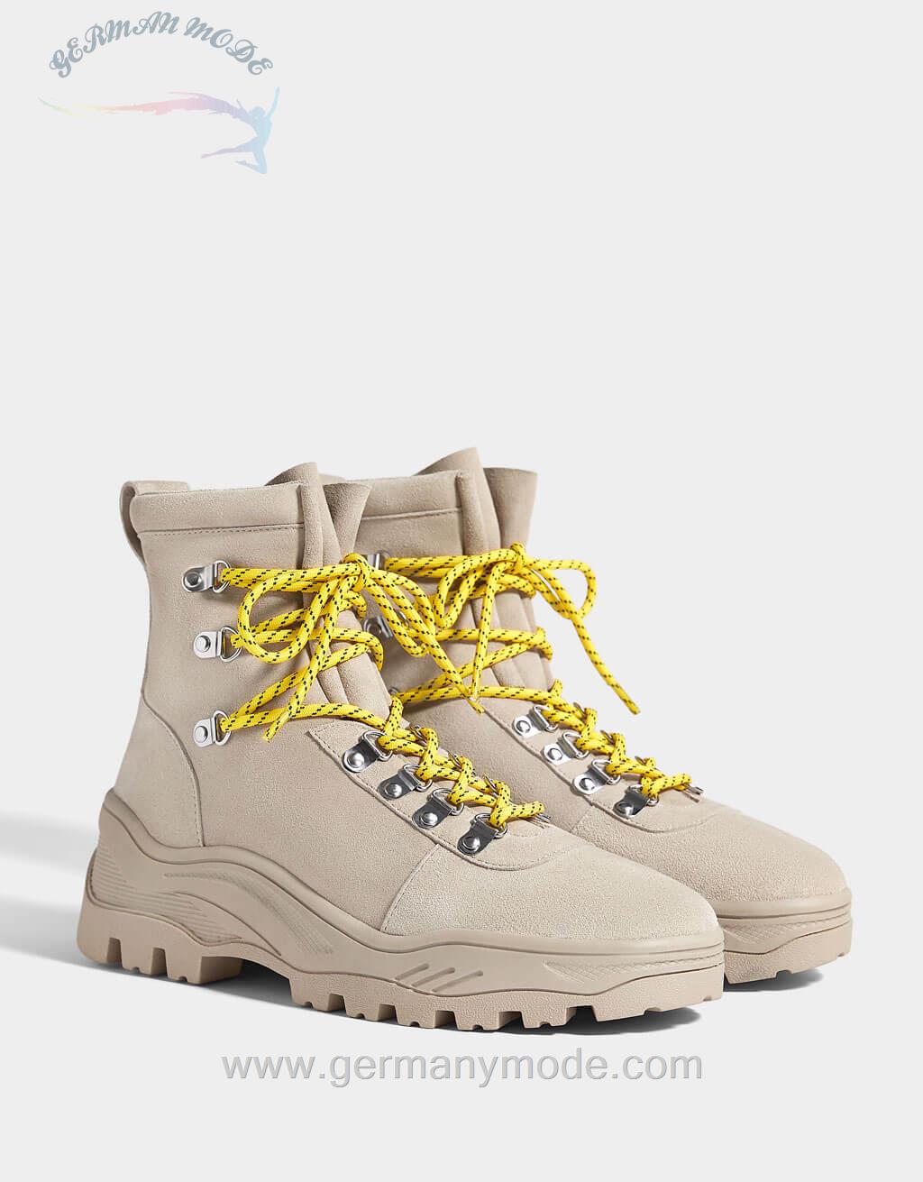 کفش کوهنوردی زنانه برشکا اسپانیا Stiefeletten aus Leder mit Profilsohle
