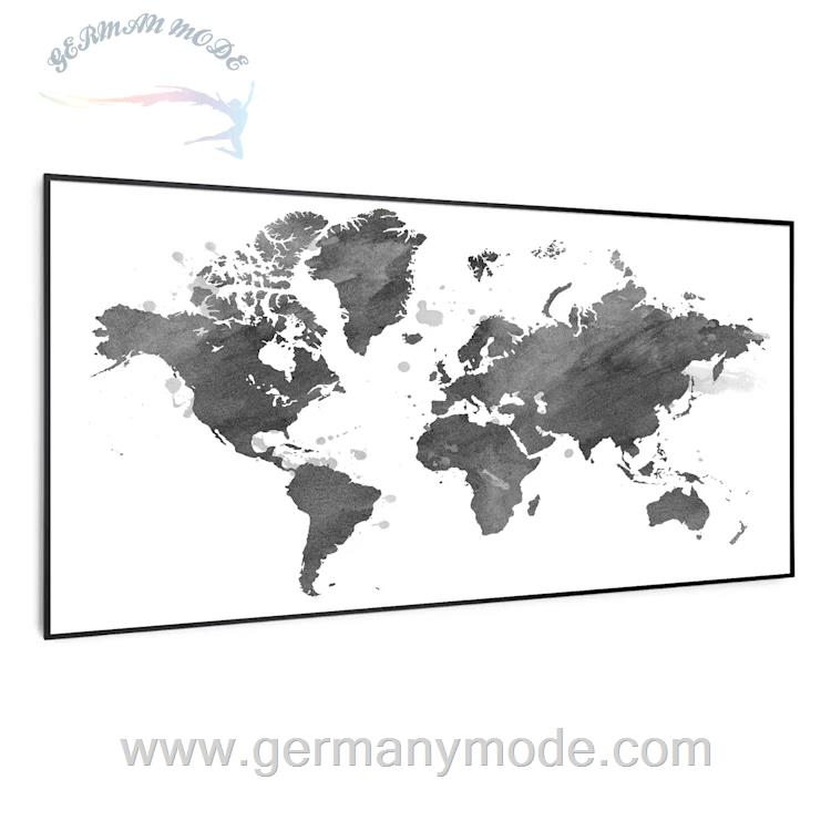 بخاری مادون قرمز هوشمند کلارشتاین آلمان Klarstein Wonderwall Air Art Smart Infrarotheizung Schwarze Karte Schwarzer Rahmen 120 x 60 cm