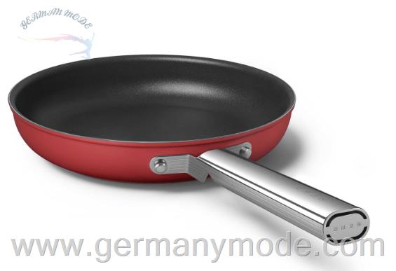 ماهیتابه 30 سانت اسمگ ایتالیا Smeg CKFF3001 Bratpfanne 30 cm im 50er Jahre Design CKFF3001 RDM