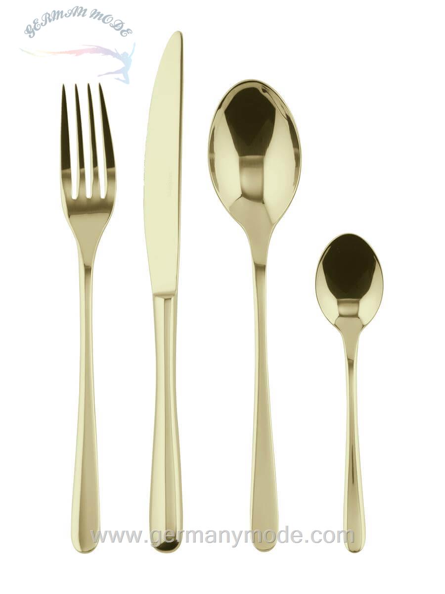 سرویس قاشق چنگال 24 پارچه سامبونت ایتالیا Sambonet Taste 24-teilig champagner