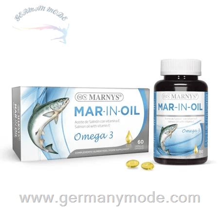 کپسول مکمل غذایی روغن ماهی بهبود دهنده قلب 60 عددی مارنیس اسپانیا MARNYS MAR-IN-OIL 60 MN401