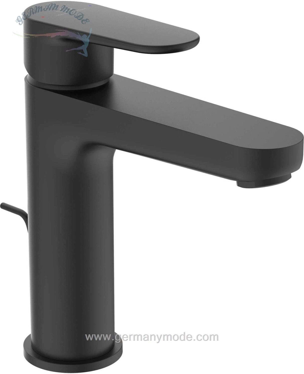 شیر مخلوط روشویی پایه کوتاه ایدیل استاندارد Ideal Standard Cerafine O mit Ablaufgarnitur BC699 schwarz