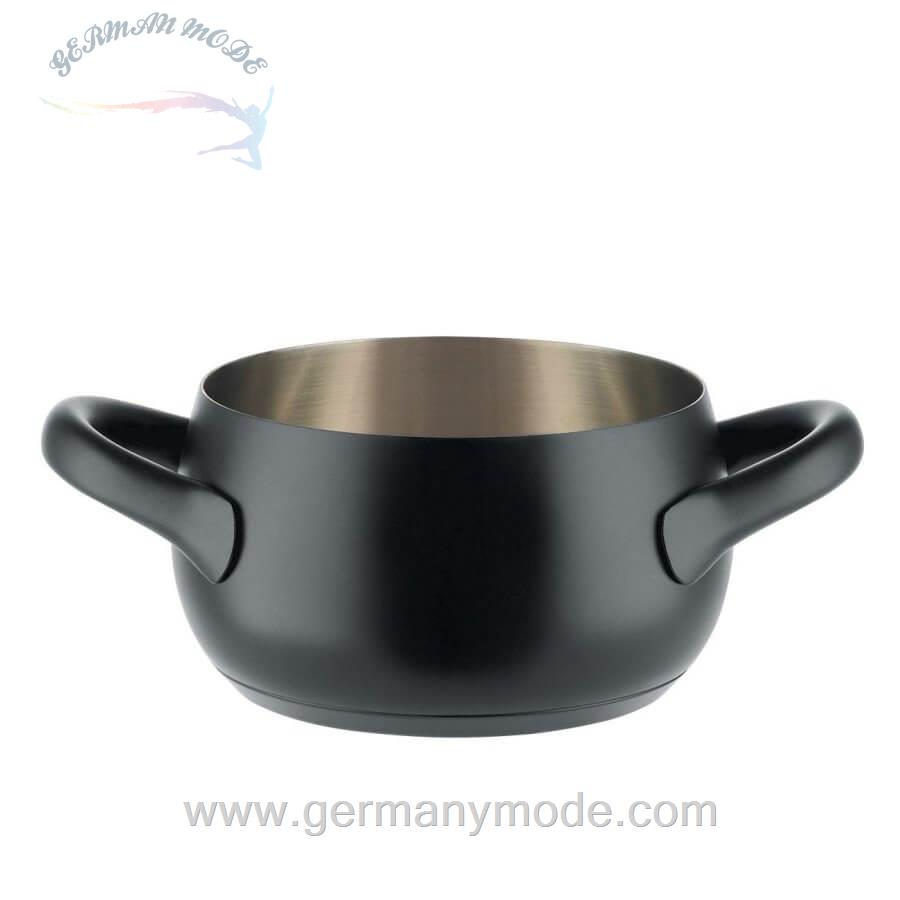 قابلمه السی ایتالیا Alessi Mami Kochtopf 1-6 L schwarz
