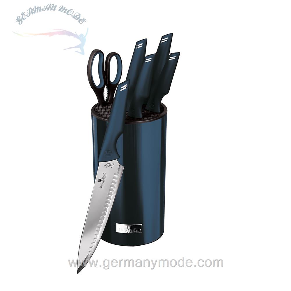 ست چاقو آشپزخانه 7 پارچه برلینگر هاوس مجارستان BERLINGER HAUS KITCHEN KNIFE SET BH 2791 AQUAMARINE