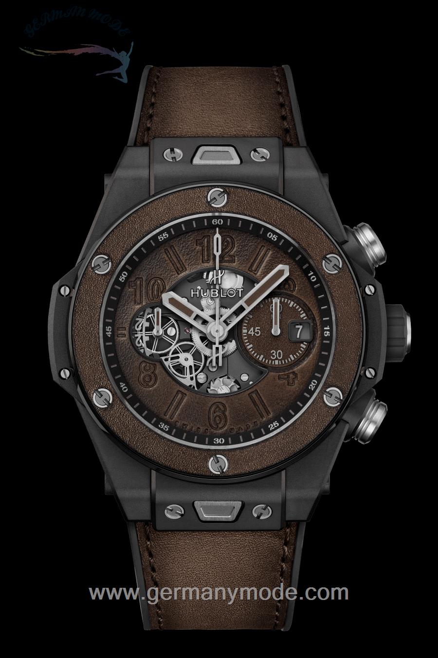 ساعت مچی مردانه هابلوت سوئیس HUBLOT UNICO BERLUTI COLD BROWN 45MM