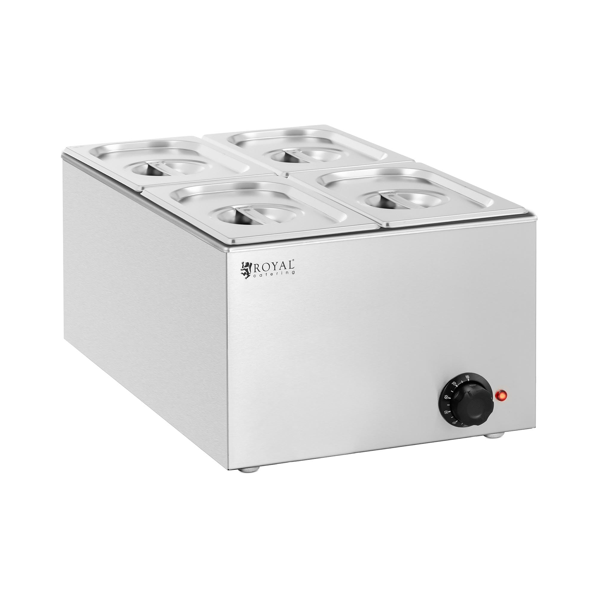 ظرف غذای گرم کن حمام آب بن ماری مدل 640 عرض 4 × GN 1/4 از برند رویال کترینگ مدل RCBM_GN1/4_1