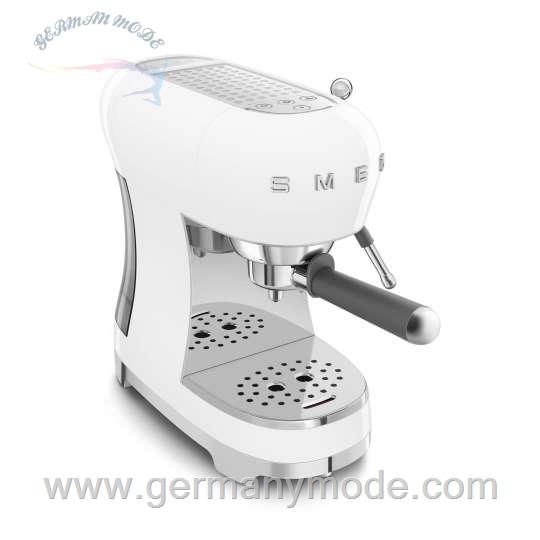اسپرسو ساز پرتافیلتر دهه 50 اسمگ ایتالیا Smeg ECF02WHEU Espressomaschine mit Siebträger 50's Style