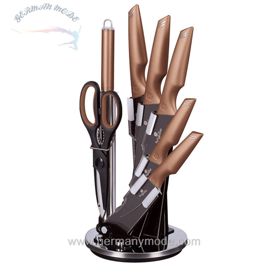 ست چاقو آشپزخانه 8 پارچه برلینگر هاوس مجارستان BERLINGER HAUS 8-PIECE KNIFE SETBH-2691 ROSE GOLD COLLECTION