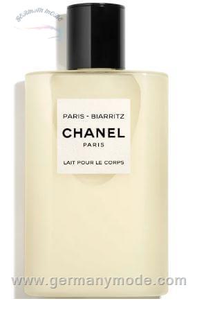 لوسیون شیر بدن زنانه پاریس بیارتز 200 میل شنل فرانسه CHANEL PARIS BIARRITZ LES EAUX DE BODY MILK 200 ml