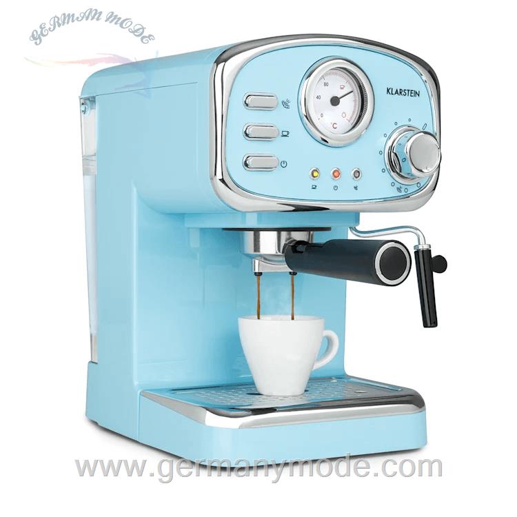 اسپرسو ساز کلارشتاین آلمان Klarstein Espressionata Gusto Espressomaschine19,5 cm pastellblau