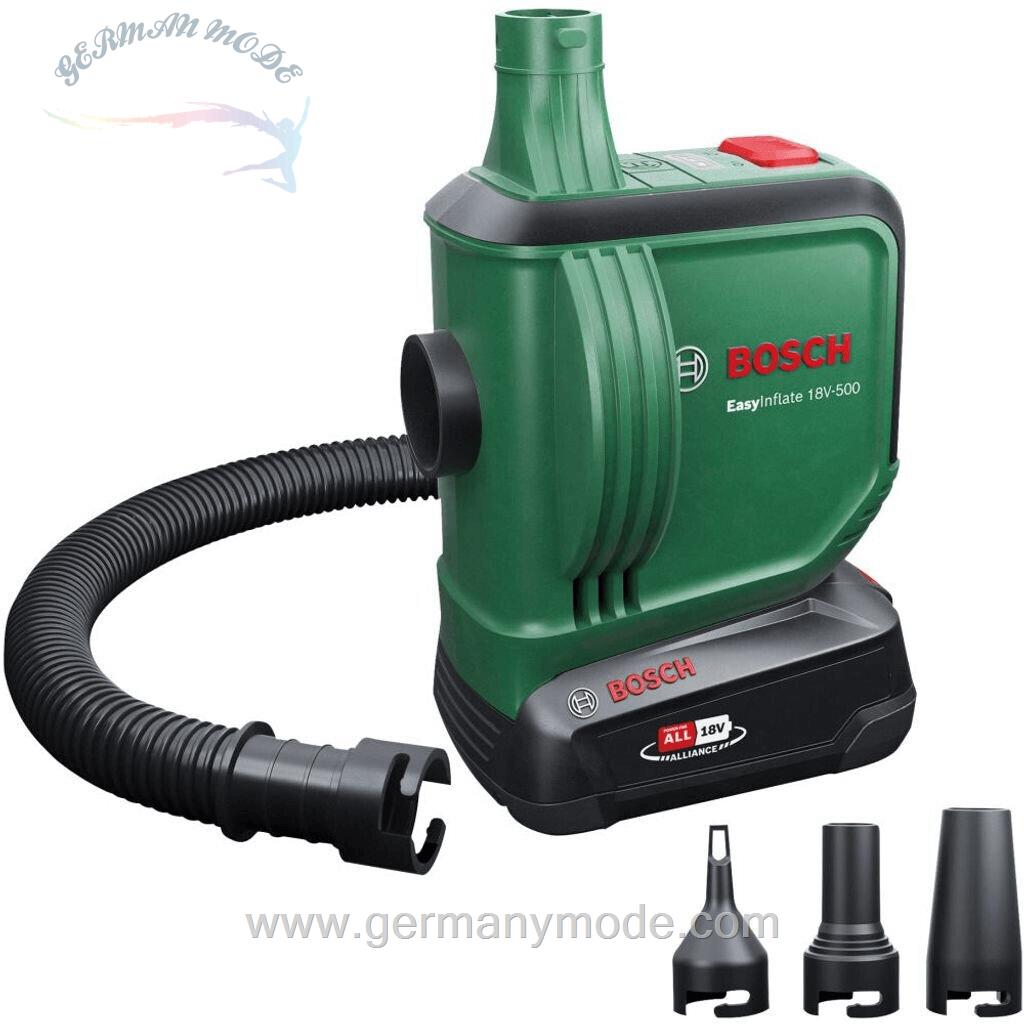 پمپ باد شارژی بوش آلمان Bosch EasyInflate 18V-500 2.0Ah (0603947201)