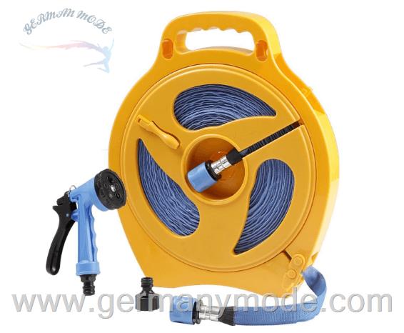 قرقره شیلنگ جمع کن زمینی و شیلنگ 15 متری برانر Brunner Outdoor Flachschlauchkassette 15 m