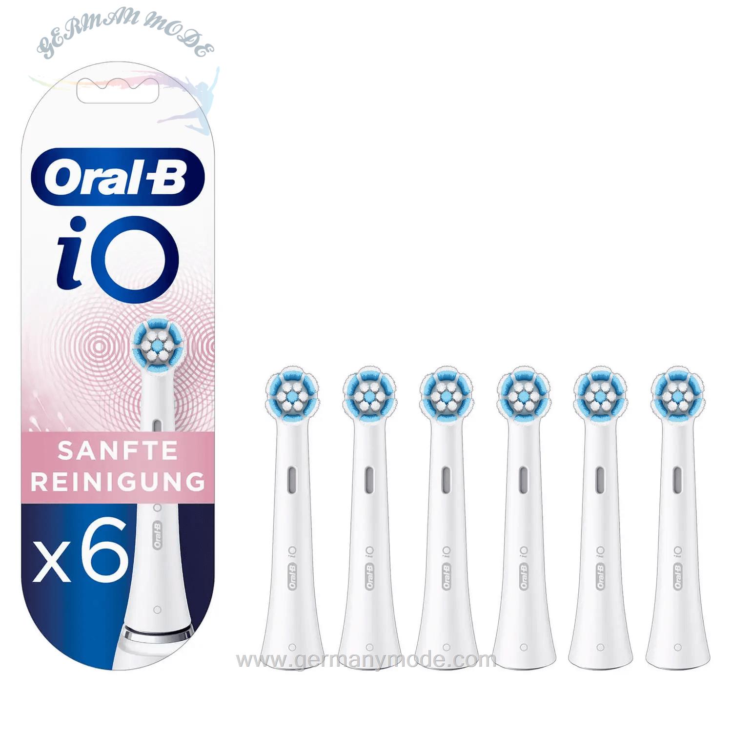 سری مسواک برقی اورال بی آمریکا Oral-B Aufsteckbürsten iO Sanfte Reinigung 6er