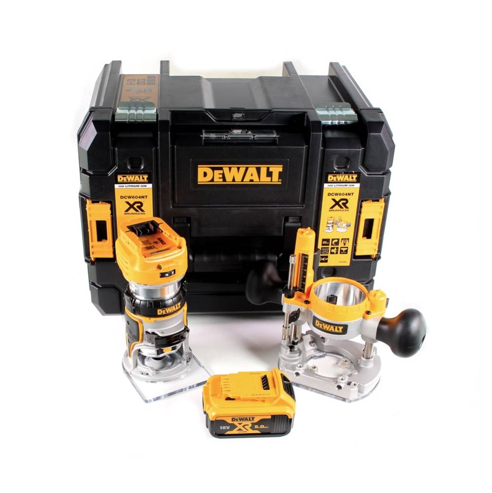 اور فرز نجاری شارژی دیوالت آمریکا DeWalt DCW604NT 1x Akku 5 Ah