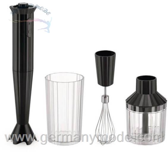 گوشت کوب برقی السی ایتالیا Alessi Plisse Stabmixer-Set 4-tlg. schwarz