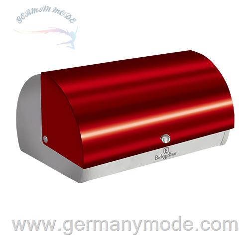 ظرف نان فلزی آشپزخانه برلینگر هاوس مجارستان BERLINGER HAUS BREAD BOX BH/1345 BURGUNDY COLLECTION