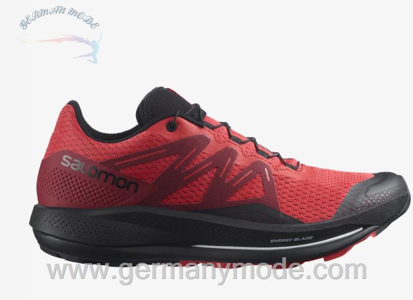 کتانی پیاده روی مردانه سالامون فرانسه SALOMON PULSAR TRAIL Trailrunning-Schuhe Herren Poppy Red / Biking Red / Black