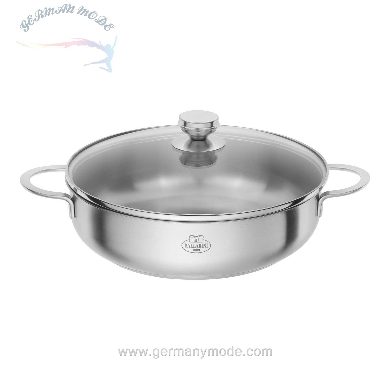 ماهیتابه 28 سانتی متری بالرینی ایتالیا BALLARINI ANCONA SERVIERPFANNE 28 CM- 18/10 EDELSTAHL