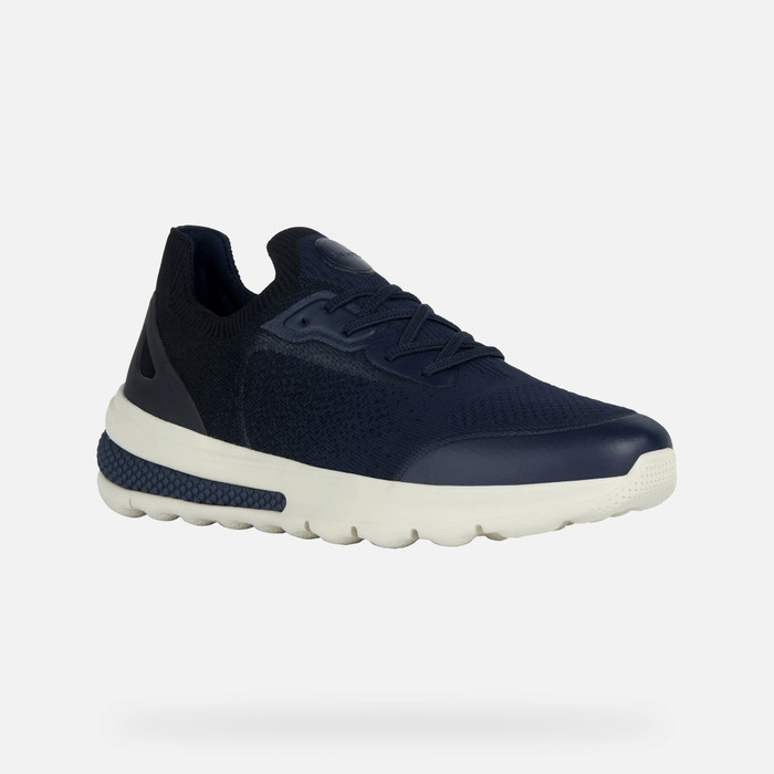 کتانی مردانه جی اوکس ایتالیا GEOX NIEDRIGE SNEAKERS Spherica Actif Herr Marineblau/Schwarz