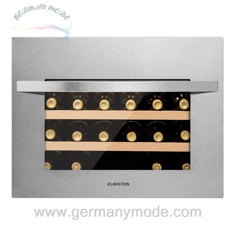 یخچال بطری سرد کن 51 لیتری توکار کلارشتاین آلمان Klarstein Vinsider 24 Built-In Uno Weinkuhlschrank Edelstahl 51 Ltr