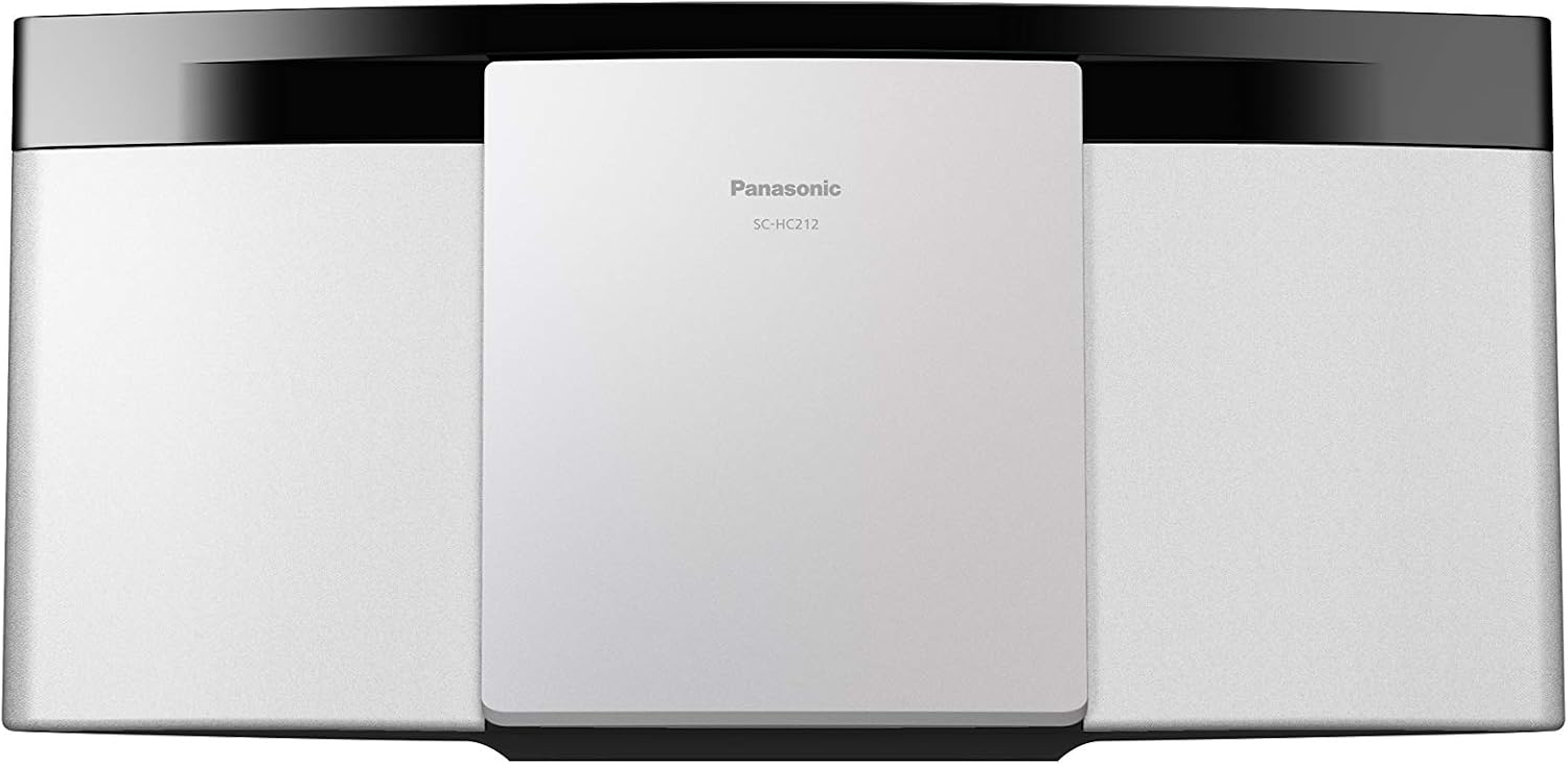 اسپیکر 8 سانتی متری با برد کامل برای بیس غنی و صدای واضح Panasonic، SC-HC212EG، سیستم Micro Hi-Fi 2-Kanal، 20 W، Digitalradio DAB+، CD-Player، بلوتوث، USB Bianco