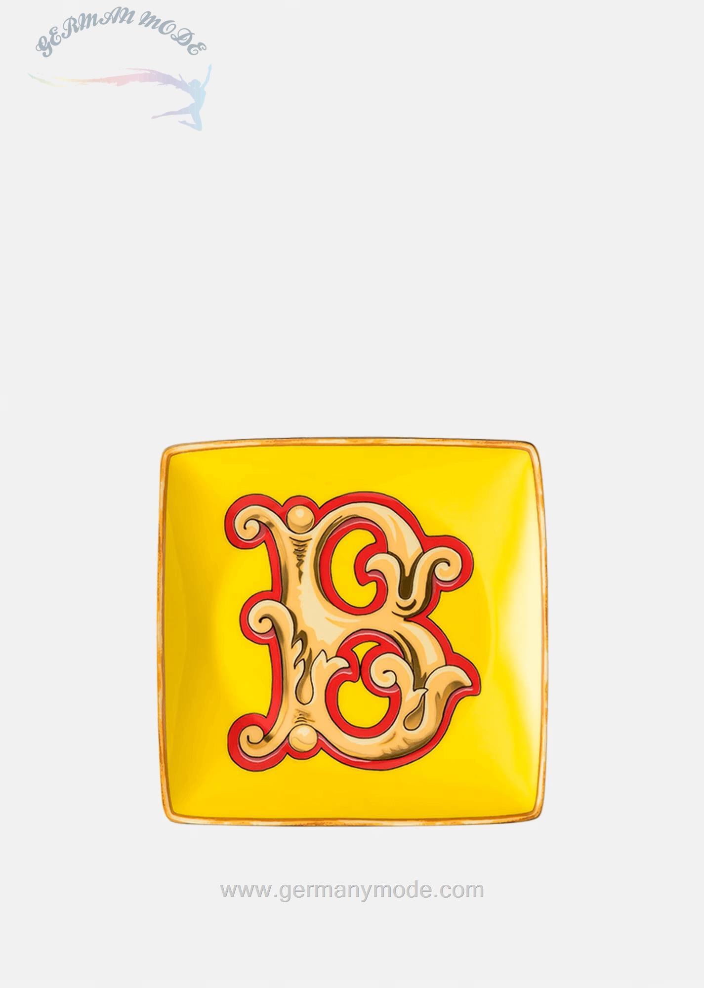 بشقاب دکوری ورساچه ایتالیا VERSACE ALPHABET UNTERTELLER B 12 CM