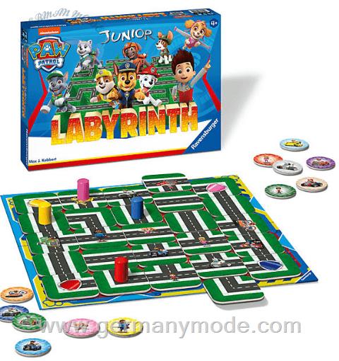 بازی راه های پر پیچ و خم Ravensburger PAW Patrol Junior Labyrinth