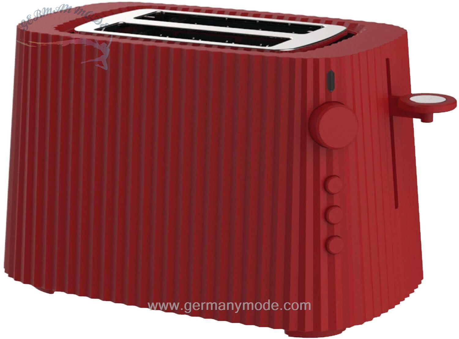 توستر السی ایتالیا Alessi Toaster Toaster Plissé - Farbwahl- Europäischer Stecker- Elektrische Leistung 850 Watt r
