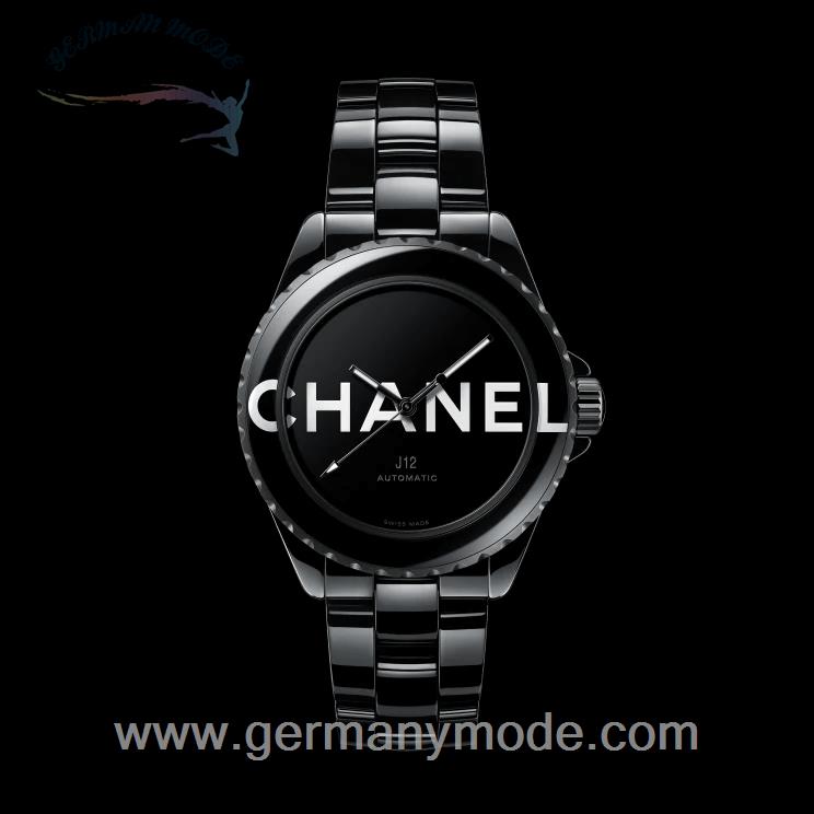 ساعت مچی زنانه مردانه سرامیکی شنل فرانسه CHANEL J12 WANTED DE CHANEL UHR, 38 MM H7418