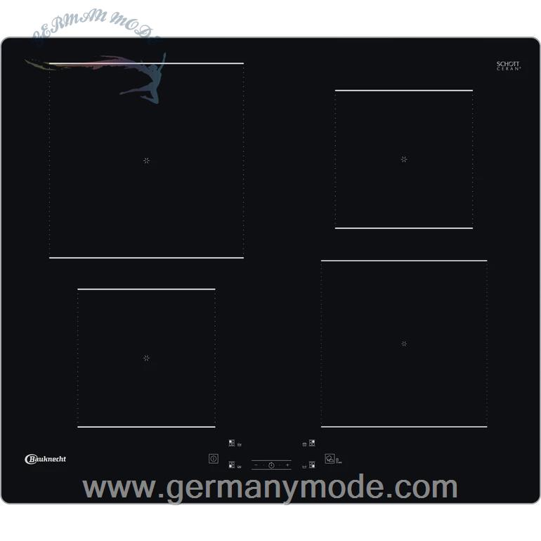 اجاق برقی 4 شعله باکنشت آلمان BAUKNECHT CERANKOCHFELD MIT INDUKTION - BS 3960F AL