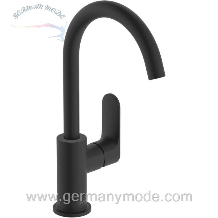 شیر مخلوط روشویی پایه بلند هانس گروهه آلمان Hansgrohe Rebris S 210 Einhebel Waschtischarmatur 72536 mattschwarz