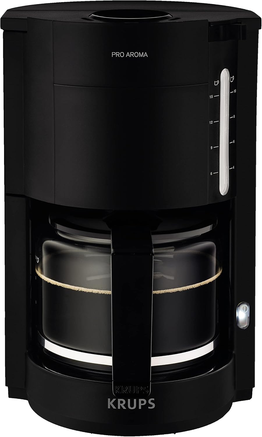 قهوه ساز کروپس آلمان Krups F30908 1.25 لیتری قهوه ساز مشکی - قهوه ساز (Freestanding، دستی، اسپرسوساز، قهوه آسیاب شده، اسپرسو، مشکی)