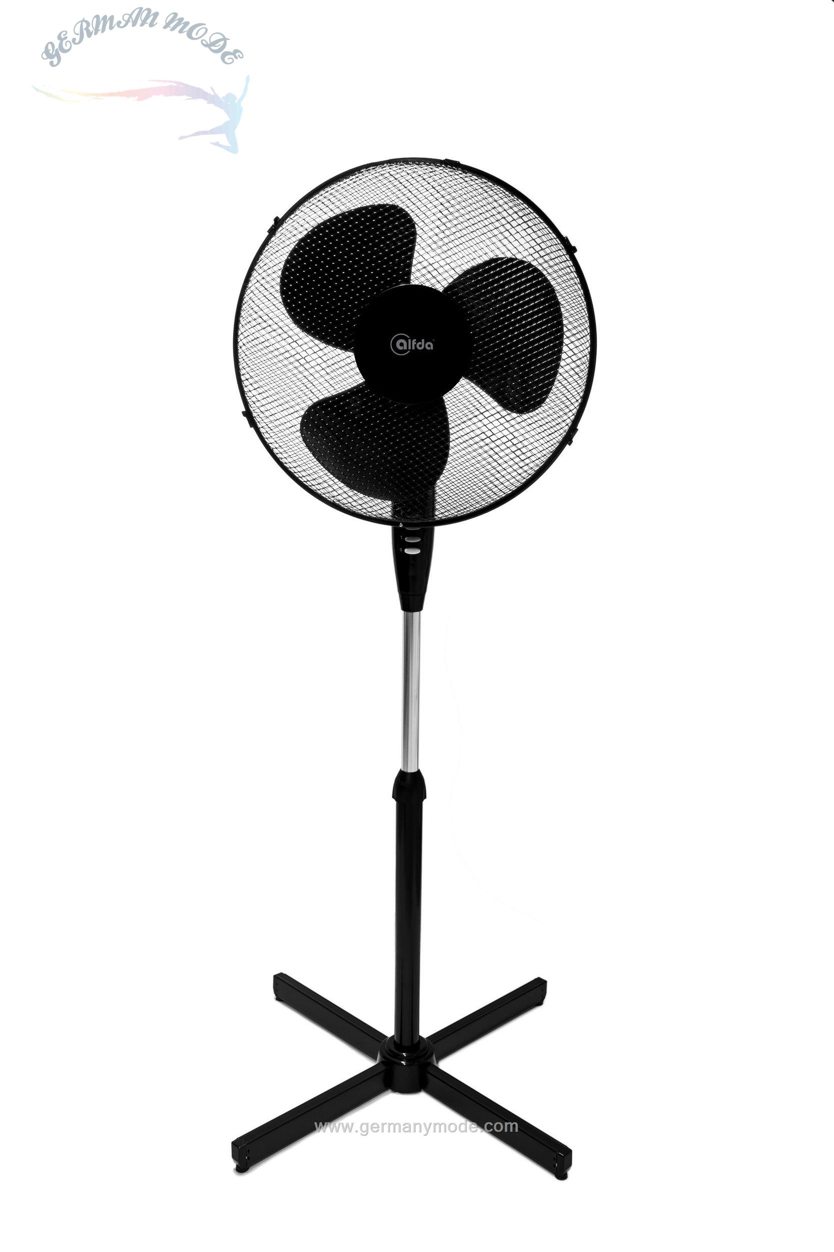 پنکه برقی پایه دار آلفدا alfda Standventilator ASV40-Höhe- 104 - 127 cm- 3 verfügbare Farben